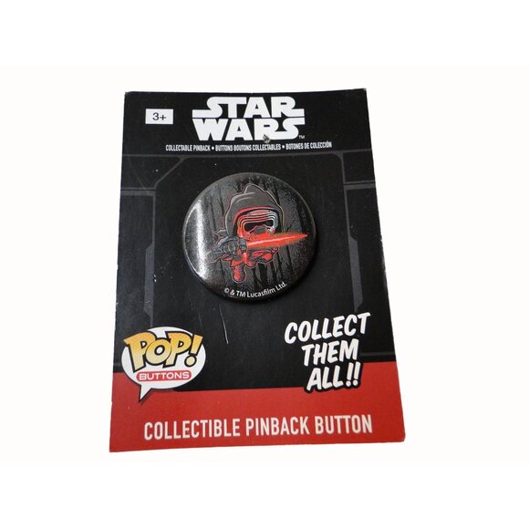 Star Wars Funko Buttons Stormtrooper BB8 Kylo Ren Set of 3 - Picture 2 of 5